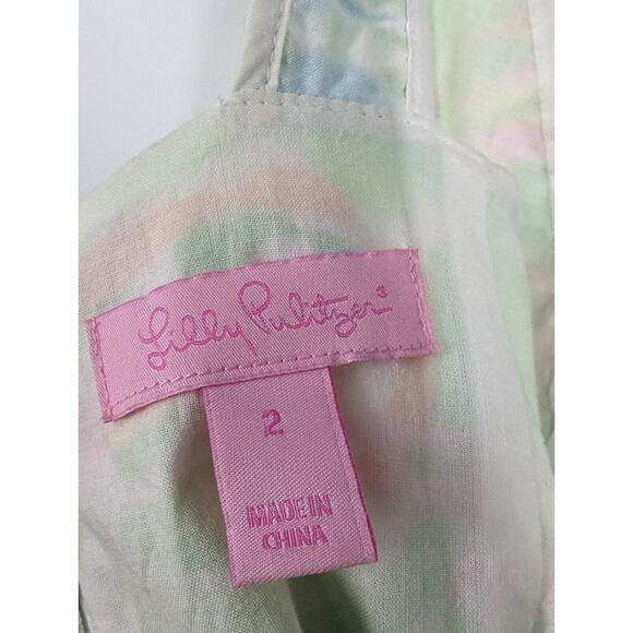 Lilly Pulitzer women SZ 2 Fryer Elephant Ear Shift Dress Summer Cocktail Casual - Picture 3 of 7